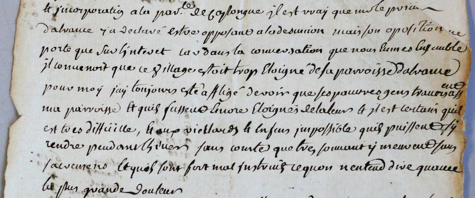 AD 12 9 G 10 lettre du prieur de La Capelle-Farcel extrait.JPG